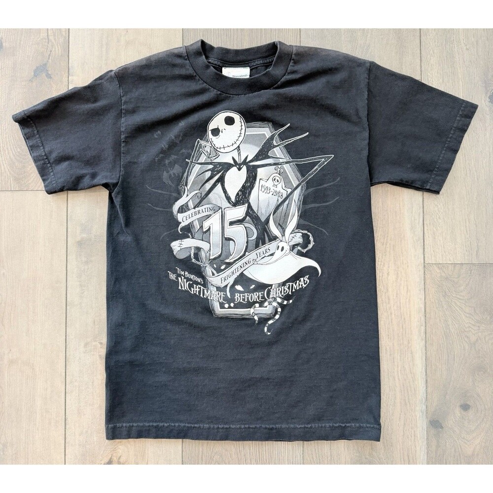 Vintage 2008 Nightmare Before Christmas 15th Anniversary Shirt Disneyland Resort